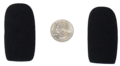  [AUSTRALIA] - Compete Audio CA555 large microphone windscreens (Foam Microphone Covers) (2-pack) for use with mini-shotgun mics, larger headsets and desktop microphones