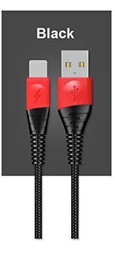  [AUSTRALIA] - Nylon Braided Charge/Sync Cable, iFlash 6FT Long Charging and Sync Cable for Apple iPhone Xs MAX/XS/XR/X / 8 Plus / 7 Plus 6S 6 Plus 5S SE, iPad Pro Air Mini 2/3/4 9.7 10.5 12.9 inches BLACK