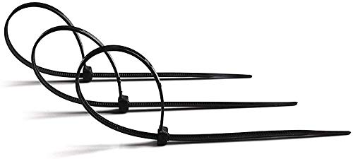  [AUSTRALIA] - Self Locking Wire Cable Zip,1000 Pcs Tie Fasten Wrap 6 Inch Nylon Zip Tie By Magicorange (3X150mm, Black) 3X150mm