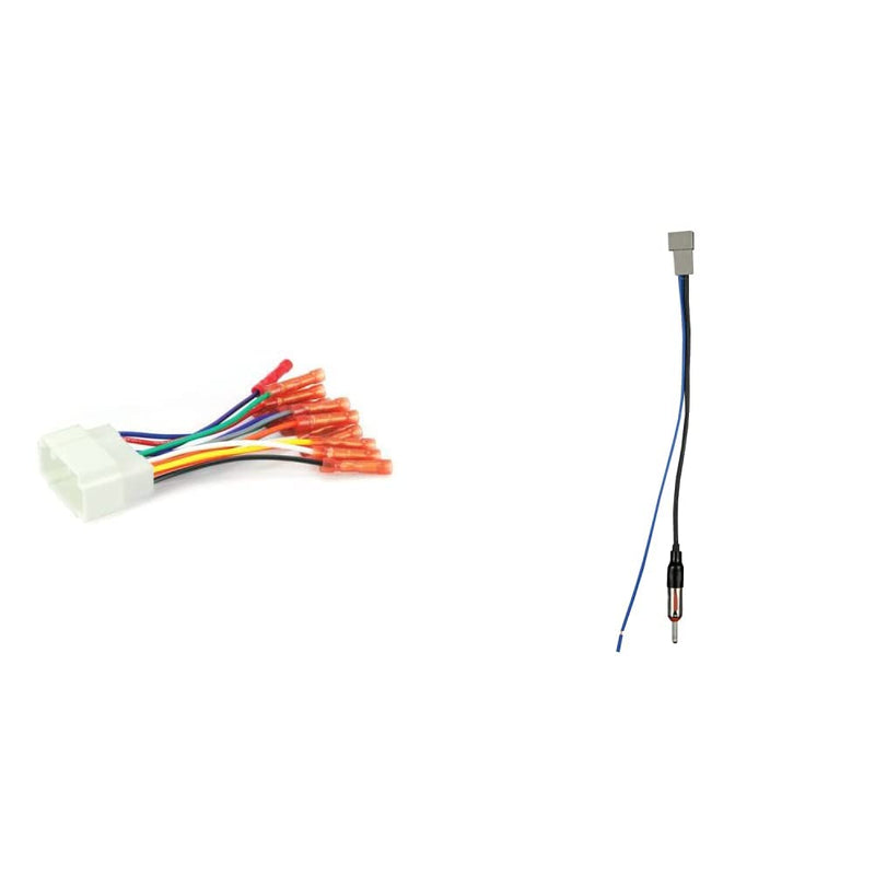  [AUSTRALIA] - Scosche HA08BCB Compatible with Select 1998-08 Honda Power/Speaker Connector/Wire Harness & Metra Electronics 40-HD10 Factory Antenna Cable to Aftermarket Radio Receivers Connector + Antenna Cable Standard Packaging