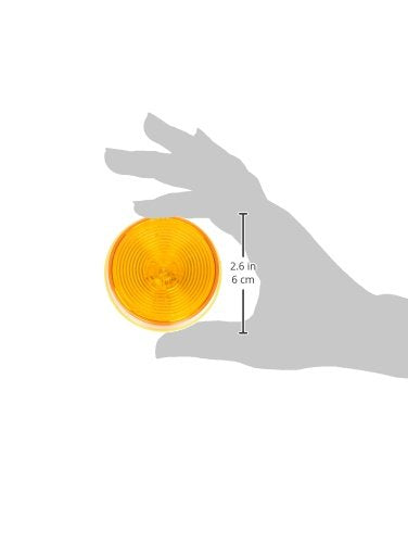  [AUSTRALIA] - Grote 45813-5 Yellow 2 1/2" Round Clearance Marker Light (Optic Lens)