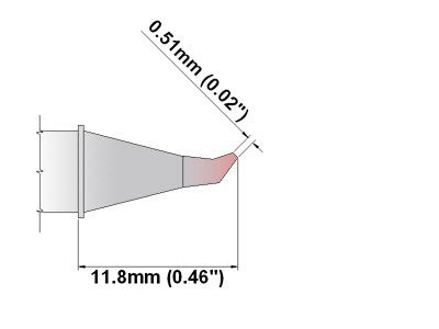  [AUSTRALIA] - Thermaltronics S75SB005 Bent Sharp 30deg 0.51mm (0.02in) interchangeable for Metcal SSC-726A