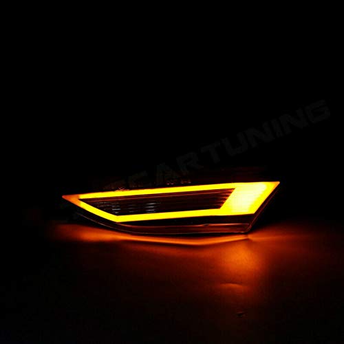 NSLUMO Led Side Marker Lights for Porsche 991 Carrera 981 982 Boxster 718 Cayman Clear Lens Amber LED Side Marker Assembly - LeoForward Australia