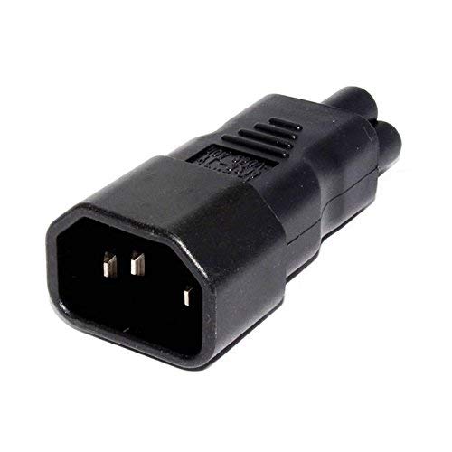  [AUSTRALIA] - chenyang C14 to C5 Converter IEC 320 C14 Socket to C5 Plug Power Adapter