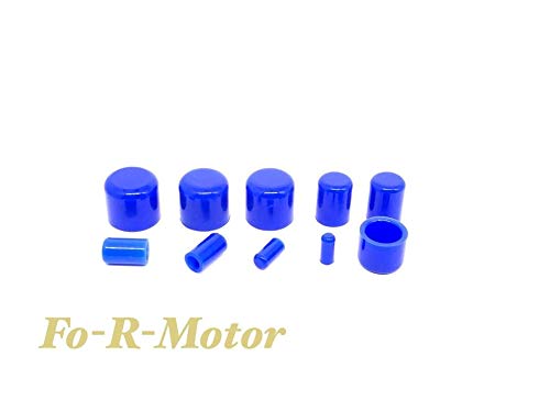  [AUSTRALIA] - LC 10 Pieces of Silicone Blanking Cap, for Water Intake Vacuum Hose End Bung Plug, Inner Diameter 6mm (0.24") to 7mm (0.28"), Blue Inner diameter: 6mm (0.24")