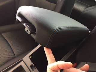  [AUSTRALIA] - Auto Console Covers- Compatible with The Nissan Altima 2013-2017 Center Console Armrest Cover Fleece Fabric - Black