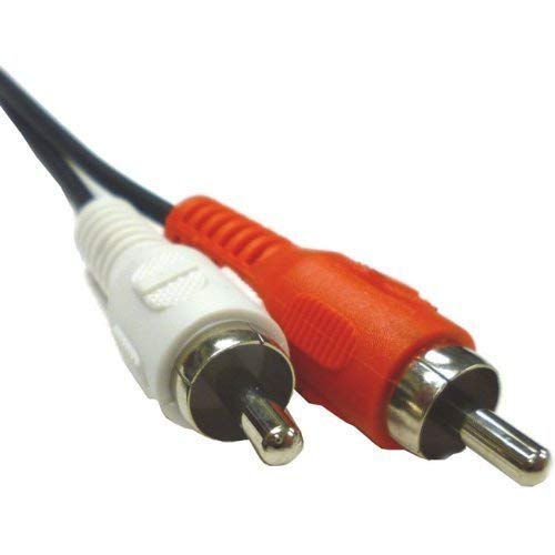 Professional Cable 12-Feet Stereo Left and Right Cable, Red/White (2RCA-12) - LeoForward Australia