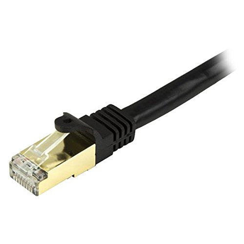 StarTech.com 2ft CAT6a Ethernet Cable - 10 Gigabit Shielded Snagless RJ45 100W PoE Patch Cord - 10GbE STP Network Cable w/Strain Relief - Black Fluke Tested/Wiring is UL Certified/TIA (C6ASPAT2BK) 2 ft / 0.5m - LeoForward Australia
