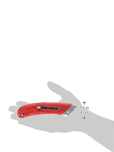 Pacific Handy Cutter S4L Safety Cutter, Retractable Utility Knife with an Ergonomical Design, Bladeless Tape Splitter, Steel Guard for Safety and Damage Protection, for Warehouse and In-Store Cutting - LeoForward Australia