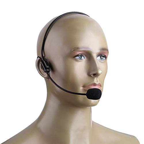  [AUSTRALIA] - HUACAM Headset Microphone, Set of 2, Hands Free Microphone Headset for Singing, Flexible Wired Boom for Voice Amplifier,Teachers, Speakers, Coaches, Presentations, Seniors and More