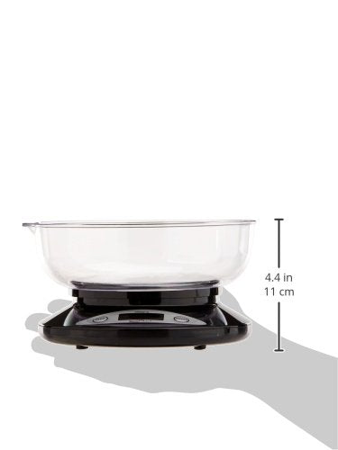 Weighmax W-2810-5KG-BLACK Digital Multifunction Kitchen and Food Scale with Bow, 11-Pound, Black - LeoForward Australia