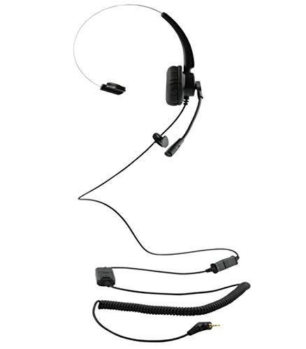  [AUSTRALIA] - WirelessFinest Headset Headphones with Volume + Mute Control Replacement for Cisco SPA Series Spa303 Spa504g and Other, Polycom Soundpoint IP 320 330, Grandstream, Cortelco
