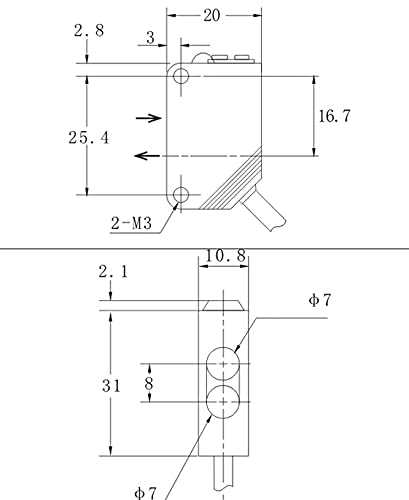  [AUSTRALIA] - Reflection light button light sensor optical sensor 12-24V 20cm PNP 100mA NC and NO light barrier