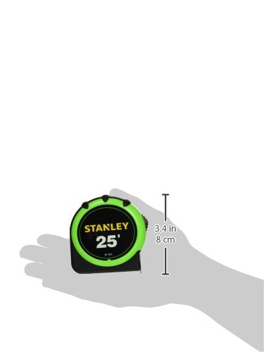  [AUSTRALIA] - Stanley 30-305 High-Visibility Tape Rule, 1 Inch X 25' - 30-305J