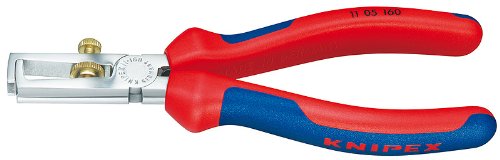  [AUSTRALIA] - KNIPEX Tools - End-Type Wire Stripper, Chrome, Multi-Component (1105160), 6.25