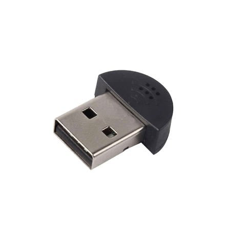  [AUSTRALIA] - Estiq Super Mini USB 2.0 Microphone Mic for Laptop/Desktop Pcs - Skype/Voip/Voice Recognition Software Driver-Free Audio Receiver Adapter for MSN Pc Notebook,Black