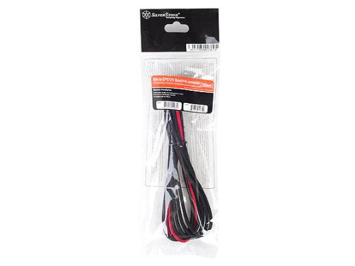  [AUSTRALIA] - Silverstone Tek Sleeved Extension Power Supply Cable with 1 x 8-Pin to EPS12V 8-Pin Connector (PP07-EPS8BR) PP07-EPS8BR Black/Red