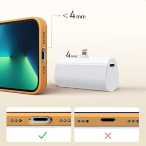  [AUSTRALIA] - MIini Portable Charger for iPhone, VEGER 5000mAh 20W PD Fast Charging Battery Pack, Cordless Portable External Backup Charger for iPhone 13, 12, 11, 8, 7, XR, XS Max, Pro Max, AirPods B