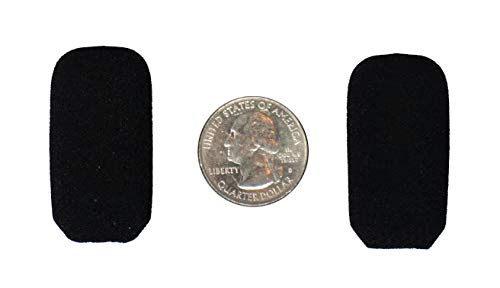  [AUSTRALIA] - Compete Audio - Replacement Microphone Covers - For Lightspeed Aviation Pilot Headset - High-Quality Foam Windscreen - 2 Pack