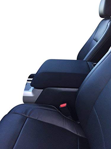  [AUSTRALIA] - Auto Console Covers- Center Console Armrest Lid Cover Waterproof Neoprene Fabric. Compatible with The 2015-2020 Ford F-350. The Console Cover is not Sold or Created by Ford Motor Co. (Black) Black