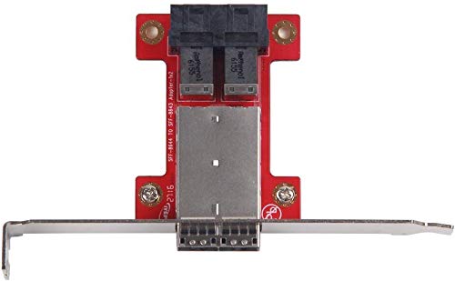  [AUSTRALIA] - 10Gtek Mini SAS Adapter SFF-8643 to SFF-8644 Dual Port Mini SAS Adapter