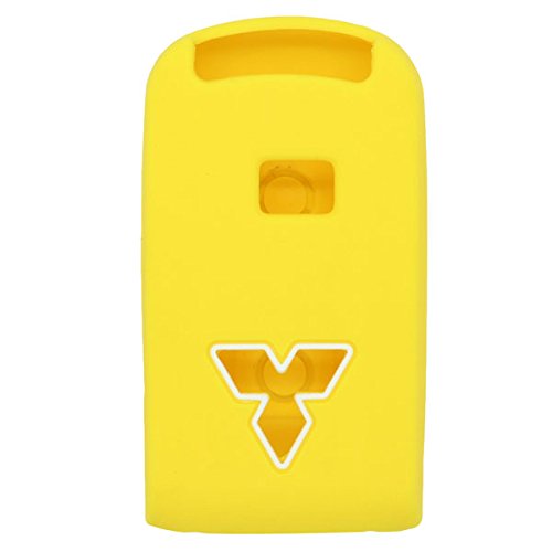  [AUSTRALIA] - SEGADEN Silicone Cover Protector Case Skin Jacket fit for MITSUBISHI Smart Remote Key Fob CV2520 Yellow