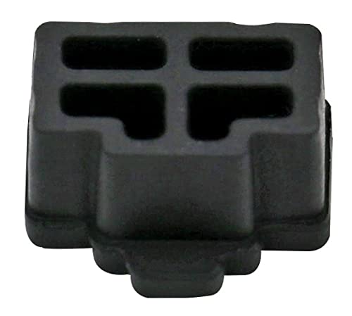  [AUSTRALIA] - iexcell 125 Pcs Black Ethernet Hub Port RJ45 Anti Dust Cover Cap Protector Plug