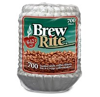 Brew Rite Coffee Filter-700 ct, 8-12 Cups, White - LeoForward Australia