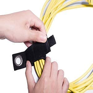 [AUSTRALIA] - 50PCS Long Cable Zip Ties, White Zip Ties Large, Extra Long Zip Ties Heavy Duty, Thick Zip Ties, Industrial Zip Ties, and 6 PCS Heavy Duty Storage Straps, Portable Hook and Loop Storage