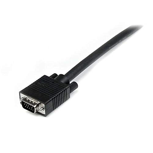 StarTech.com 3 ft Coax High Resolution Monitor VGA Cable - HD15 M/M - 3ft HD15 to HD15 Cable - 3ft VGA Monitor Cable (MXT101MMHQ3) Black 3 ft / 1m Standard Packaging - LeoForward Australia