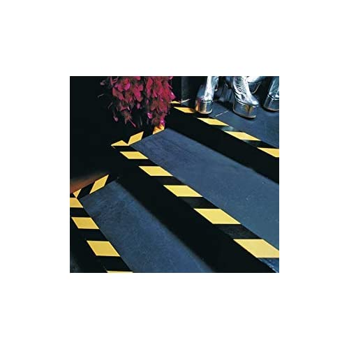  [AUSTRALIA] - Black & Yellow Hazard Warning Safety Stripe Tape • 2 Inch x 108 Feet • Ideal for Walls, Floors, Pipes and Equipment. 1