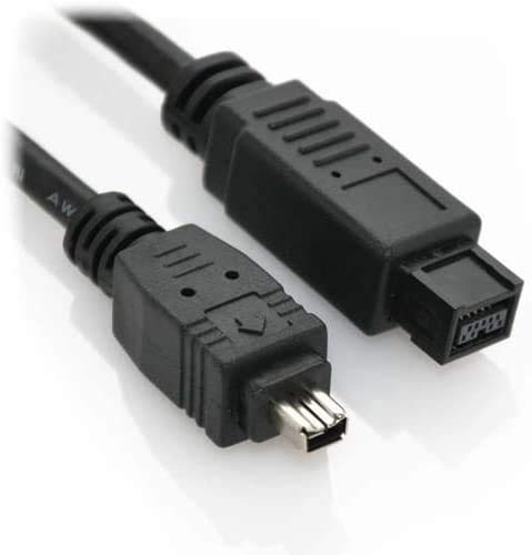FireWire Cable 9pin/4pin Cable, FireWire 800 9-pin to FireWire 400 4-pin Compatible with Canon Panasonic Sony Camera Camcorder Connect to Apple iMac 27" MacBook Pro Computer. (3-feet) 3-Feet - LeoForward Australia