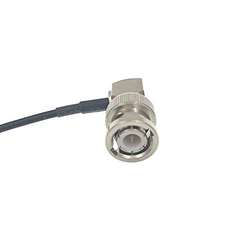  [AUSTRALIA] - Uonecn BNC Female Straight to BNC Male Right Angle SDI Cable for Camera 50 ohm