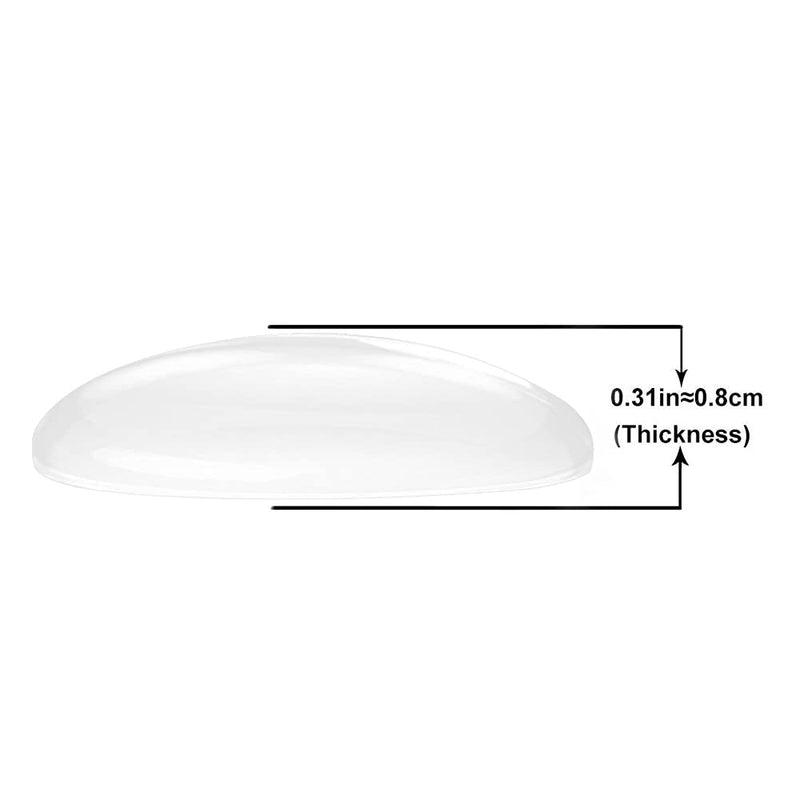  [AUSTRALIA] - Xfenvs Door Knob Wall Shield, 6PCS Transparent Round Soft Rubber Wall Protector Self Adhesive Door Handle Bumper (Small Round 1.57 Inch 6PCS, Clear) Small Round 1.57" 6PCS