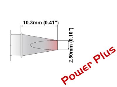  [AUSTRALIA] - Thermaltronics M7CH175H Chisel 30deg 2.5mm (0.10in), Power Plus