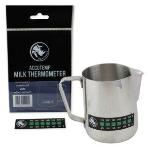 Rhino Milk Coffee Thermometer Sticker - Accutemp Adhesive Thermometer for Milk, Coffee - LeoForward Australia