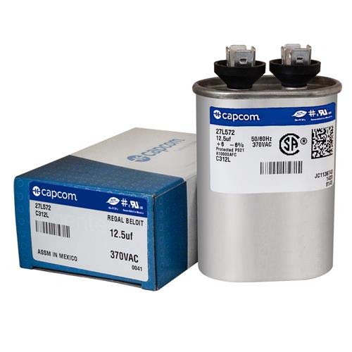  [AUSTRALIA] - GE GENTEQ Capacitor Oval 12.5 uf MFD 370 volt 97F9003