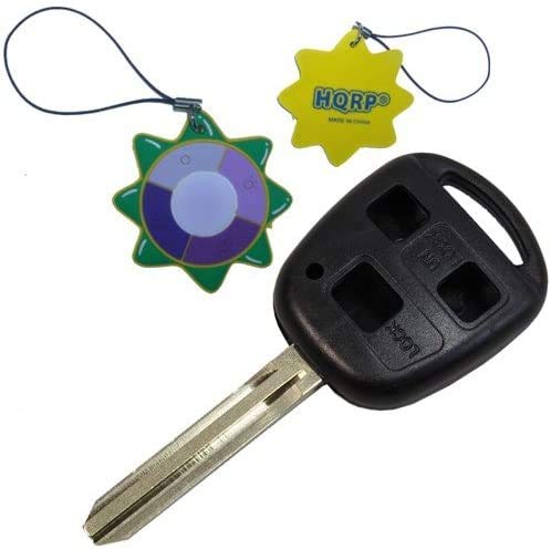  [AUSTRALIA] - HQRP 3 Button Key Fob works with Toyota FJ Cruiser 2007 2008 2009 2010 07 08 09 10 Remote Uncut Shell + HQRP UV Meter