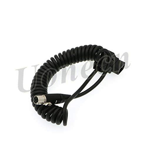  [AUSTRALIA] - Uonecn ARRI RED Camera Monitor Power Cable Mini XLR 4 Female to D-tap Spring Cable for TV LOGIC VFM-058W/ TV LOGIC VFM-056W