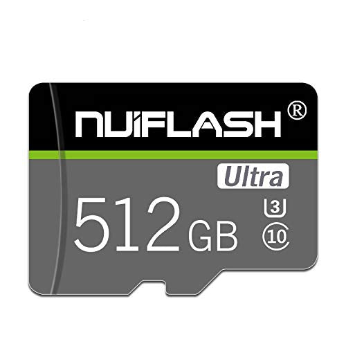 [AUSTRALIA] - Micro SD Card 512GB Memory Card 512GB TF Card Class 10 High Speed Mini SD Card with SD Card Adapter for Cellphone/Surveillance/Tachograph/Tablet/Camera HHL-512GB