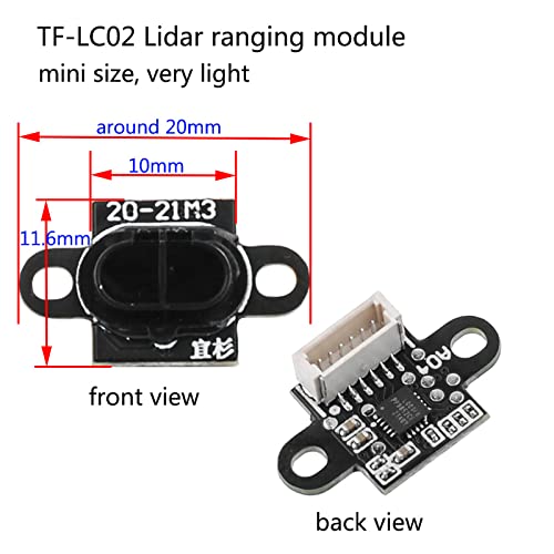  [AUSTRALIA] - Wishiot TF-LC02 Lidar Ranging Module TTL Level DC3-3.6V with 6Pin Male Connector to Dupont Wire for Arduino Raspberry Pi STM32 Home Robot Smart Car