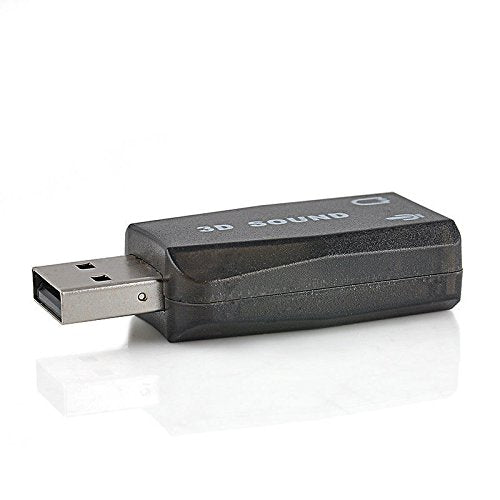  [AUSTRALIA] - VizGiz 3 Pack USB Sound Card Adapter 5.1 Channel 3D External USB to 3.5MM 1/8 Audio Jack Stereo Headset Mic Microphone Headphone Earphone Plug and Play for Raspberry Pi Windows Mac Linux PC Computer