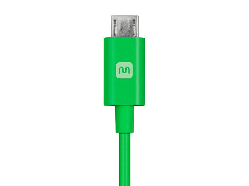  [AUSTRALIA] - Monoprice USB Type-A to Micro Type-B Cable - 6 Feet - Green | 2.4A, 22/30AWG - Select Series 6ft