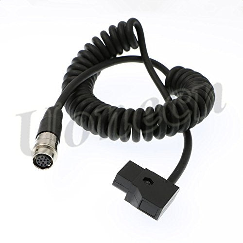  [AUSTRALIA] - Uonecn for ANTON BAUER D-Tap to Hirose 12 Pin Female Power Cable for 1/3" 1/2" 2/3" for Fujinon for Nikon for Canon Angenieux Lens