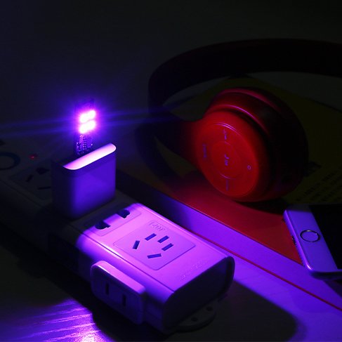 Yitee Mini USB Lights 7-Color Changing Night Light 5050 RGB 4-LEDs Switch Control, USB LED TV Backlight Kit,Table Lamp,Desk Decor Lighting,Party Mood Lights,Laptop Keyboard Light - LeoForward Australia