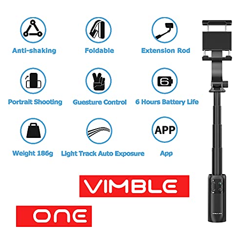  [AUSTRALIA] - FeiyuTech Smartphone Gimbal Stabilizer with 18cm Extensional Stick for iPhone Andriod with Anti Shaking Handheld Foldable for Live Steaming Vlogger YouTube Live Video TikTok Vimble One