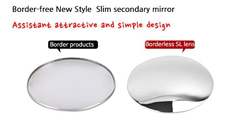  [AUSTRALIA] - GotoShop Puzzle Sl Lenze 2inch 2pcs Circle Mirror Blind Spot Rear Side View Rearview for Car Truck Accessories 50.8mm 2" 2pice Set