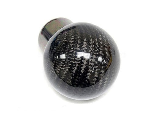  [AUSTRALIA] - iJDMTOY Gloss Black 2-Inch Real/Genuine Carbon Fiber Shift Knob Ball Compatible With Compatible w/most 8mm 10mm 12mm M8 M10 M12 1.25 1.50 1.75 Threadings