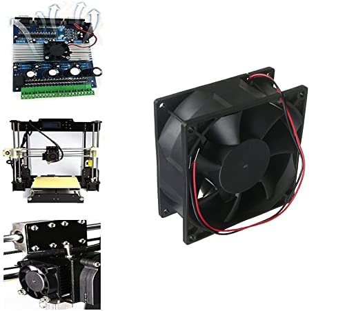  [AUSTRALIA] - Fielect 12V Brushless DC Cooling Fan 92x92x25mm Mini Cooling Fan Long Life Sleeve Bearing Computer Case Cooling Fan,0.3A 1Pcs 92 x 92 x 15 mm DC 12V 0.3A YY9225H12S