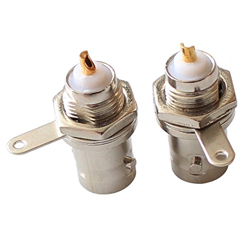  [AUSTRALIA] - BNC Female Nut Bulkhead Panel Connector 20-Pack Solder RF Jack Adapters